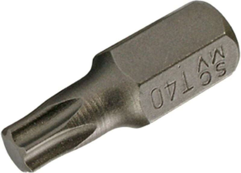 SW-Stahl 05333L Schraubendrehbit, 10mm 6-kant (3/8 Zoll) Antrieb,T40 x 30 mm, kurz, ohne Bohrung