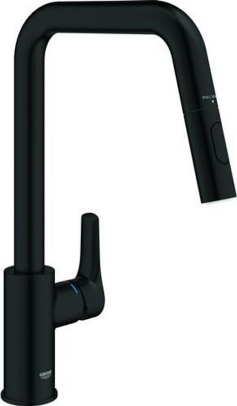 EH-SPT-Batterie Eurosmart 30619 h. Auslauf Dual Spülbrause matt black