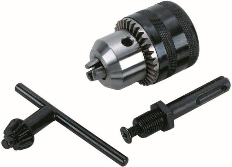 Wolfcraft - SDS-Plus Set Bohrfutter Bohrfutterschlüssel Bohrfutter-Adapter SDS-Meissel