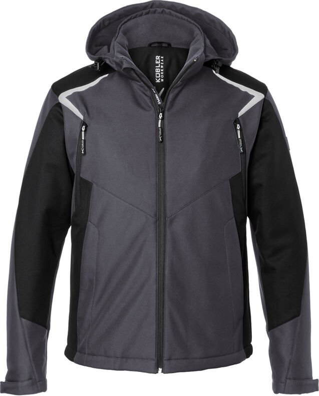 Kübler Winter Softshell Jacke bodyforce 1325 anthrazit/schwarz Gr. 3XL