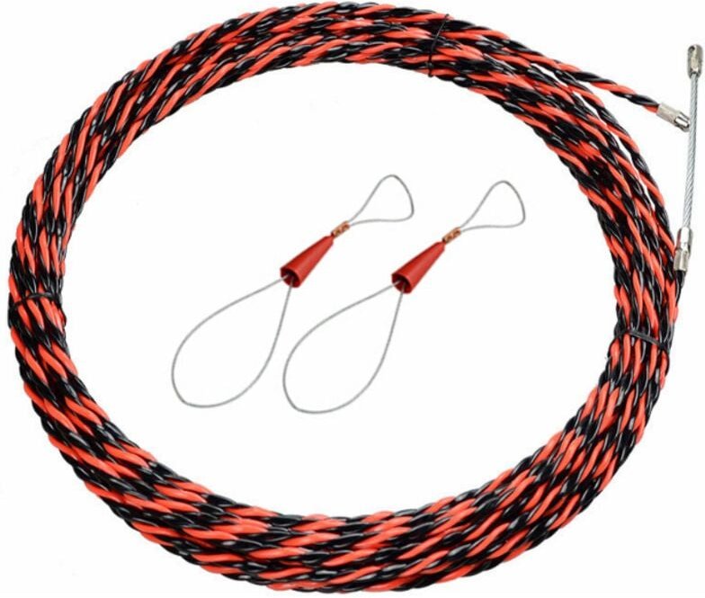 Thumbnail - Linghhang - Drahtziehstift für Elektriker, 50 m, Drahtziehstift für Elektriker mit 5 mm Durchmesser, einziehbare Halteru...