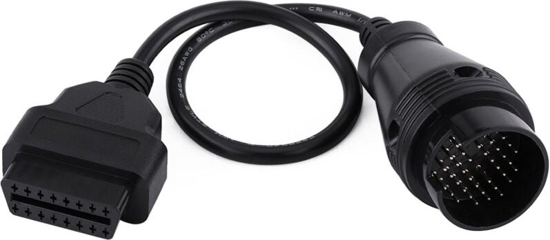 Eosnow 38 Pin bis 16 Pin Diagnosekabel, ABS -Kunststoff -OBD -II -Steckerkabel für weibliche Schnittstellenersatzmercede...