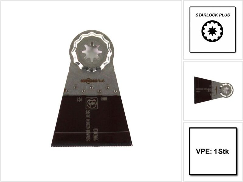 Fein - E-Cut Standard-Sägeblatt, Länge 50 mm, Breite 65 mm, ve 1 St, Aufnahme slp