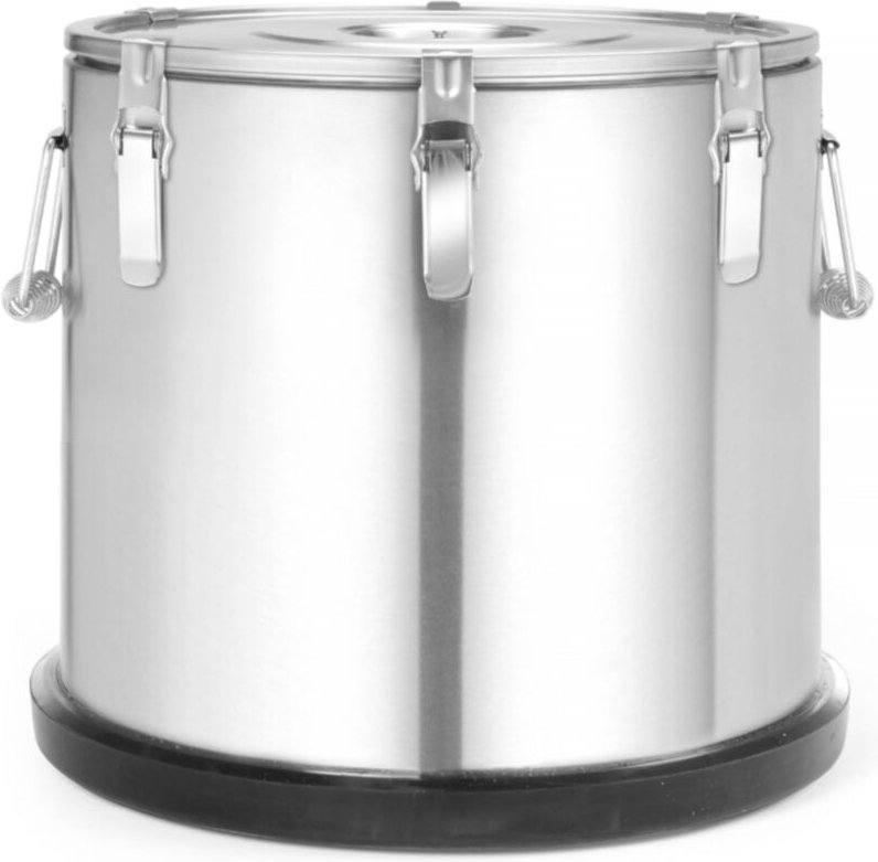 Thermos Catering Thermobehälter zum Transport von Speisen aus Edelstahl 15 l - Hendi 707487