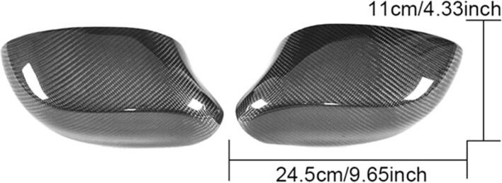 Thumbnail - Auto Carbon Fiber Rückspiegel Seite Flügel Spiegel Abdeckungen Schutz Rechts für-Z4 E85 2002-2008