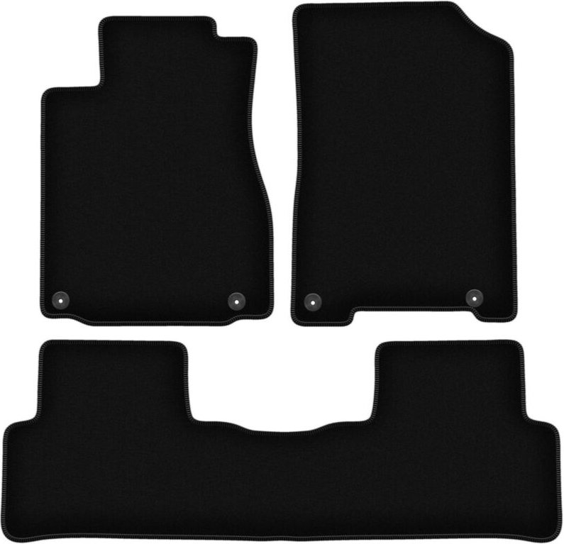 BASIC schwarze Veloursmatten für: Honda CR-V IV SUV (2011-2018)