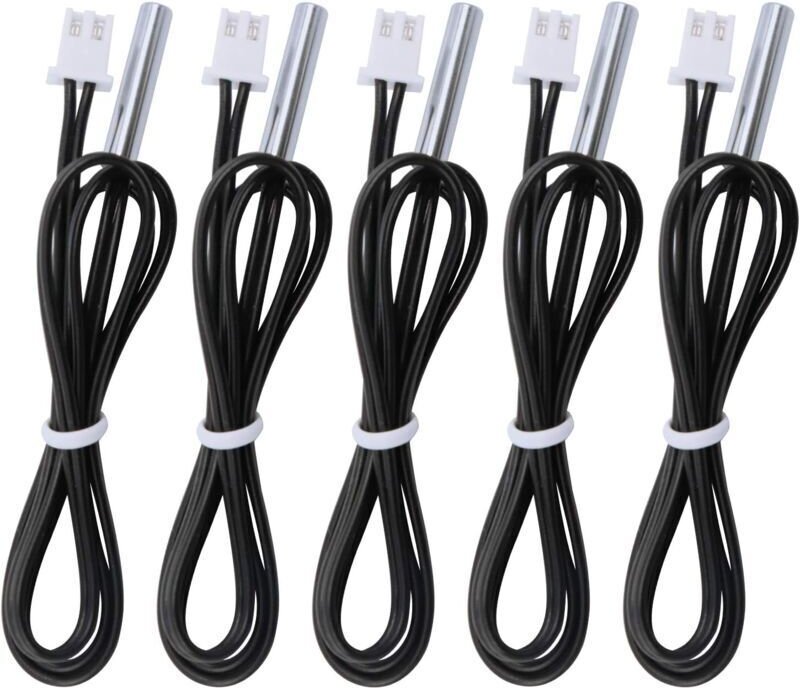 Odipie - 10 Stück k B3950 Temperatursensor, -25 bis 125 Grad Celsius Temperatursensor, 0,5 Meter 1,64 Fuß empfindliche n...