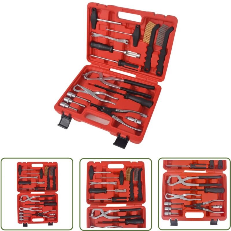 The Living Store 15-tlg. Bremsen-Werkzeug-Set - Bremsenreparatur - Autowerkstatt - Werkzeugkasten - Autoteile - Bremsens...