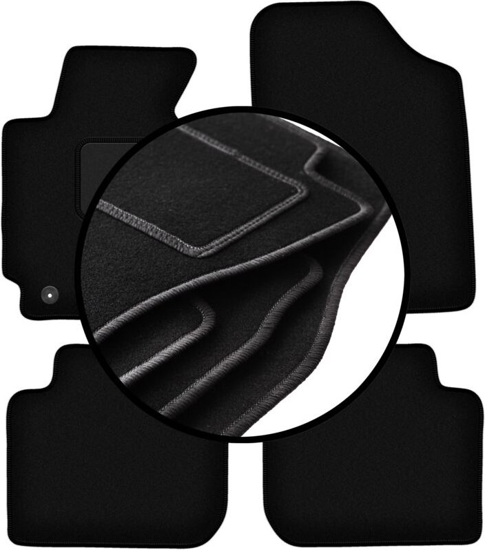 Komplettset Veloursmatten für: Hyundai Elantra V Coupé, Limousine (2010-2016)