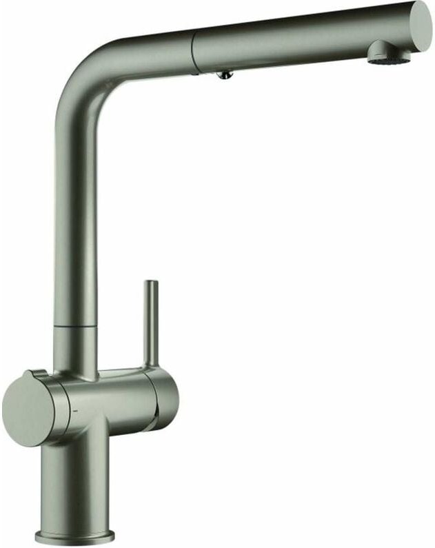 Active - Einhebelmischer fn 5351.149, mit Ablaufbedienung Twist und ausziehbarer Brause, Edelstahl 115.0653.505 - Franke