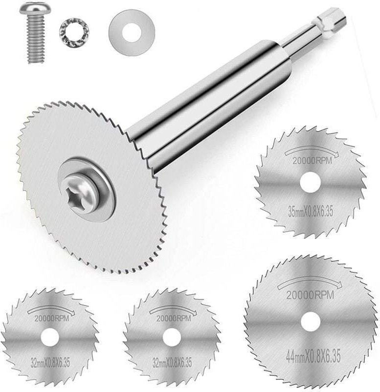 PVC-Rohrschneider, mit 4 Sägeblättern, Kunststoff 1/4 Zoll Sechskantschaft