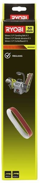 BSS50A5 5 Schleifbänder 50 x 686 mm Körnung 80 Schleifmaschine RBGL650G - Ryobi