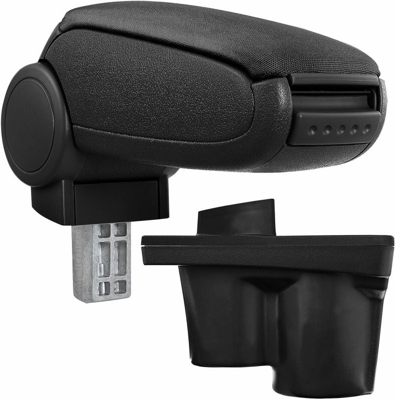 Pro.tec - Mittelarmlehne Opel Adam mit Staufach Textil Schwarz