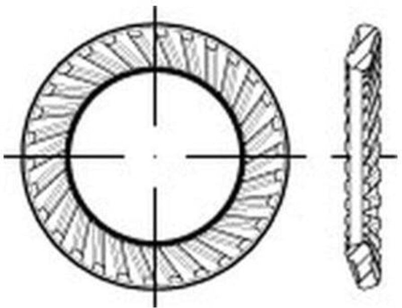 Scheiben Federstahl s 27 mech. verzinkt mech Zn s 100 Stk - Schnorr