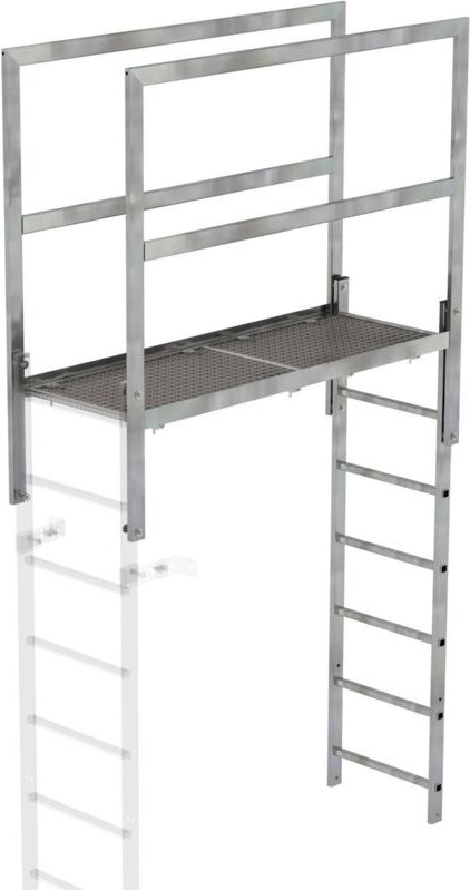 Günzburger Steigtechnik Attika-Überstieg Stahl verzinkt Länge 1.600mm - 063185