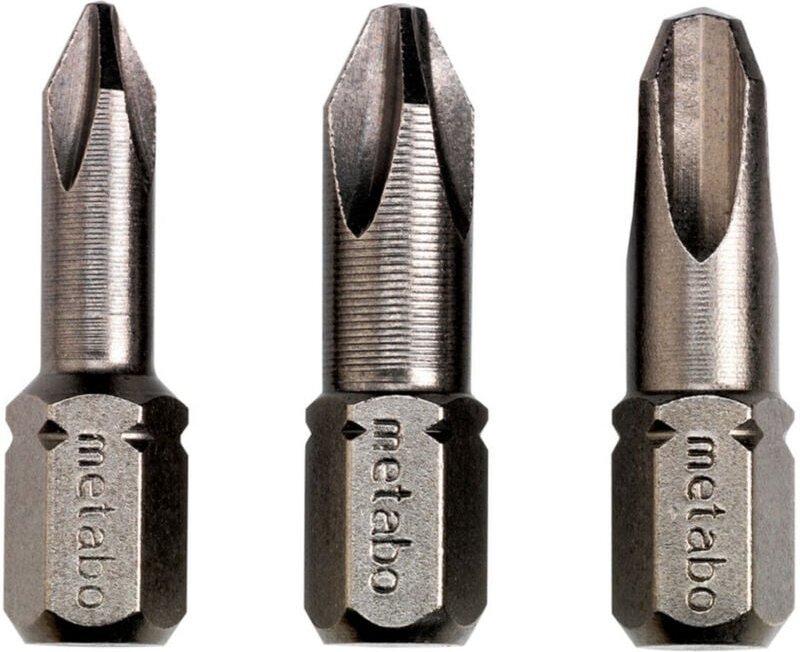 3 Bits Phillips ph 1/ 2 / 3 Torsion (628537000) - Metabo
