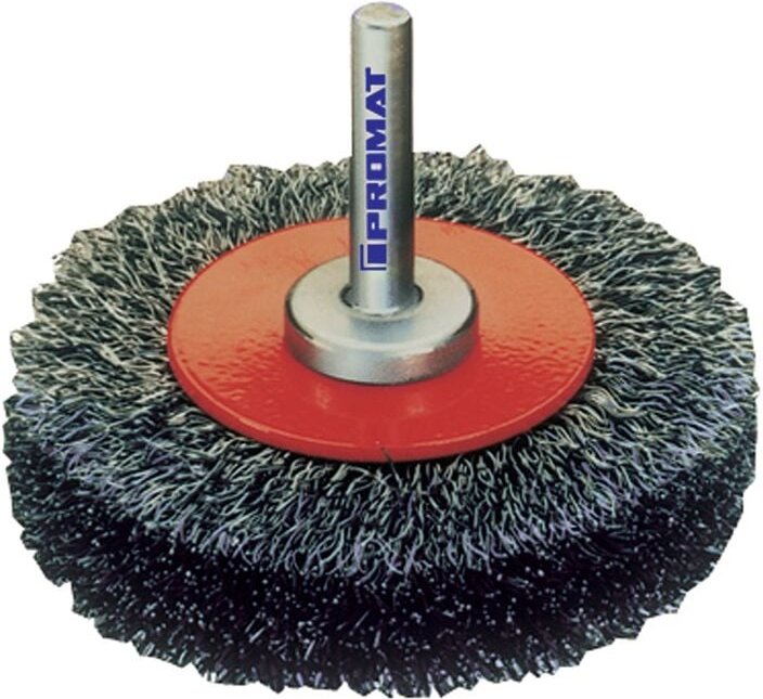 Rundbürste d. 50 mm Drahtstärke 0,2 mm Stahl 17 mm 15000 min-¹ - Promat