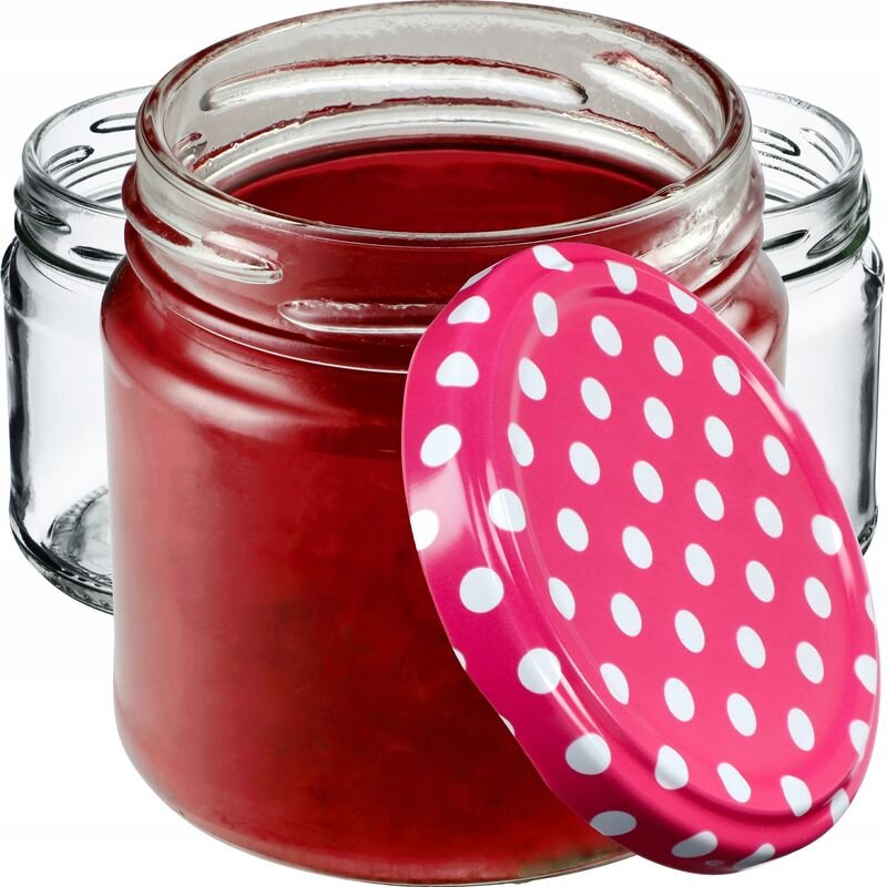 Kadax - Kleine Einmachgläser 200 ml, Marmeladengläser, fi66 mm, Minigläser für Honig und Gewürze, Luft