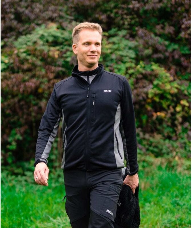 KOX Funktionsjacke Iso Schwarz/Grau Größe M
