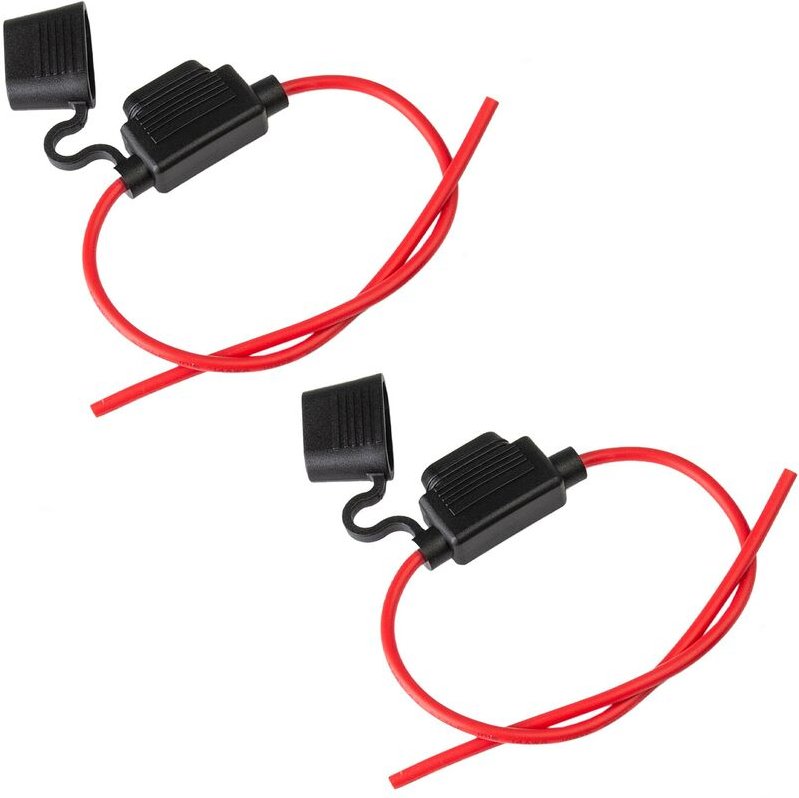 Ecence - 2x kfz Sicherungshalter Flachsicherung max.30A 14AWG pkw Sicherung hifi