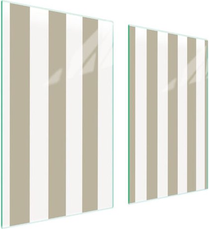 GLASSCHUTZPLATTE FÜR HERD 75x52 STREIFEN