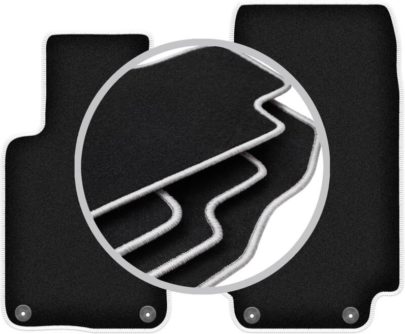 CARLUX-SILVER Autofußmatten für: BMW Z3 E36/7 Cabrio (1997-2002)