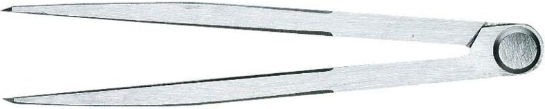 Thumbnail - Rb Messwerkzeug - Spitzzirkel aus Stahl, Zirkel mit 3-teilig gefrästem Gewerbe, Länge 250 mm