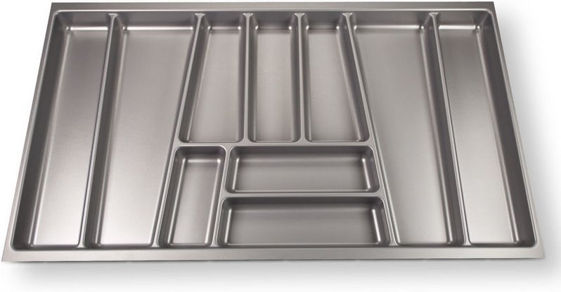 Orga-box - ii Besteckeinsatz 900 mm silbergrau Besteckkasten für Nobilia-Schubladen bis Mitte 2013