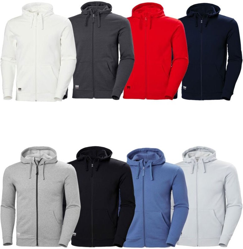 Helly Hansen - Classic 79328 Arbeits-Sweatshirt mit Kapuze und durchgehendem Reißverschluss - xl - Dunkelgrau
