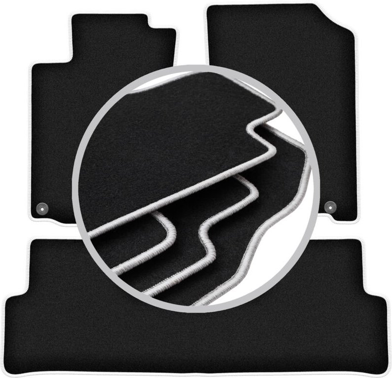 CARLUX-SILVER Autofußmatten für: Honda CR-V IV SUV (2011-2018)