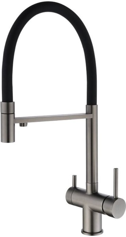 Gun Metal Spültischmischer mit Sprühkopf