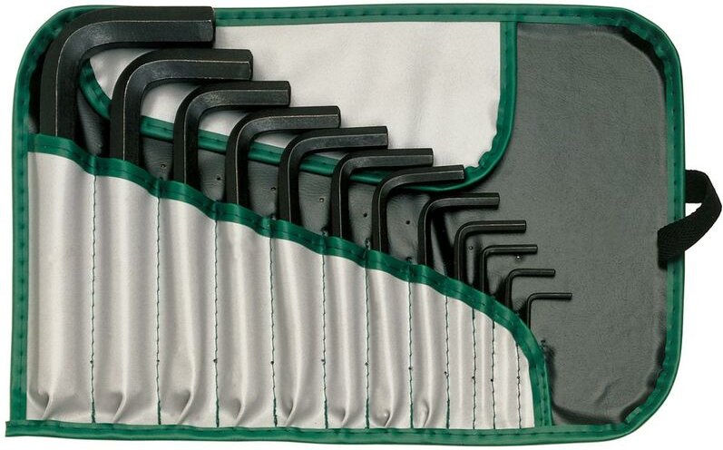 R 1340-12-AF Winkelschraubendreher-Sätze für Innensechskantschrauben, AF-Sizes, 10-tlg.