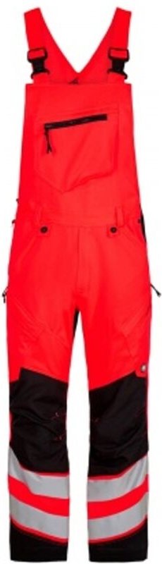 ENGEL Warnschutz Latzhose Safety Herren 3544-314 Gr. 70 rot/schwarz