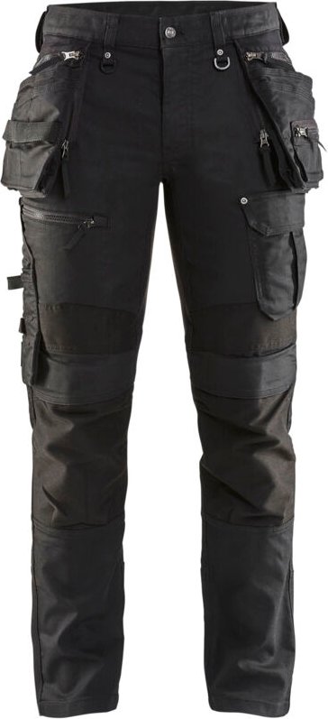 Arbeitshose X1900 Artisan Stretch 2D 1990 – Schwarz/Schwarz 3XL – FR(56) – SE(C62) – Standards