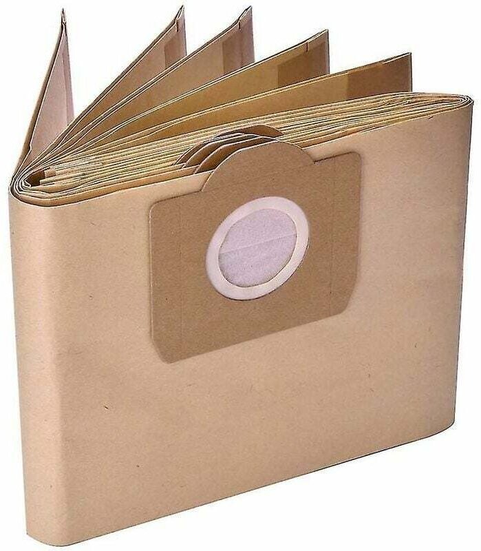 Packung mit 10 Filterstaubbeuteln für Karcher Wd3 Wd3p Nass- und Trockensauger