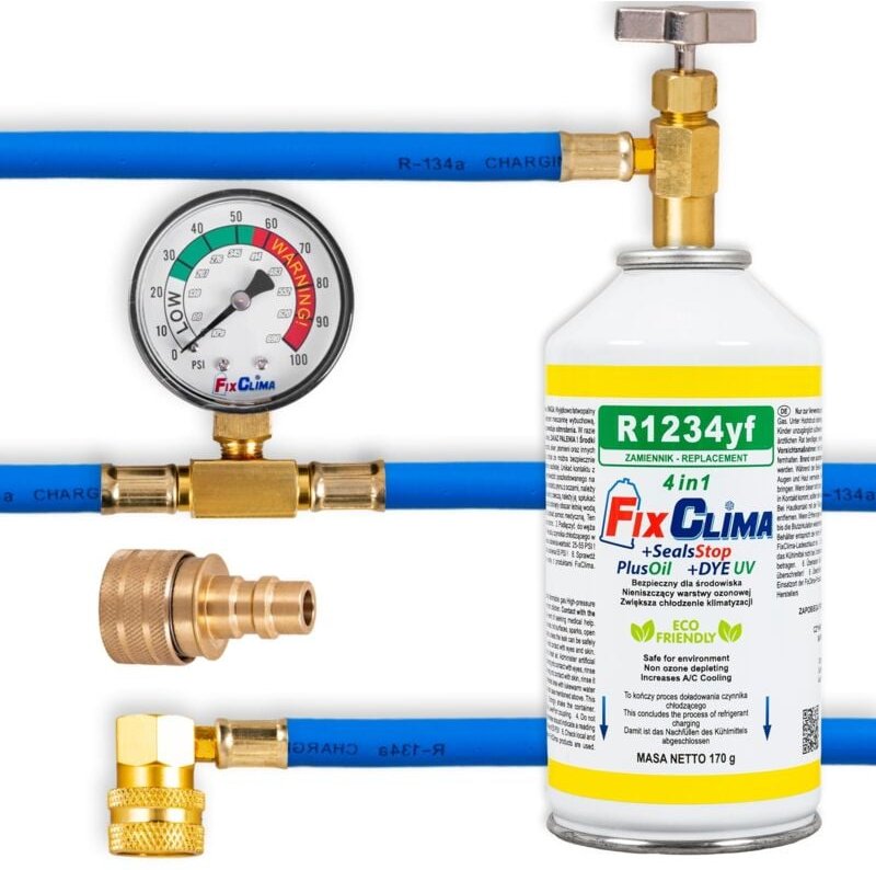Auto Klimaanlage Füllset Gas R1234yf 4in1 Kältemittel