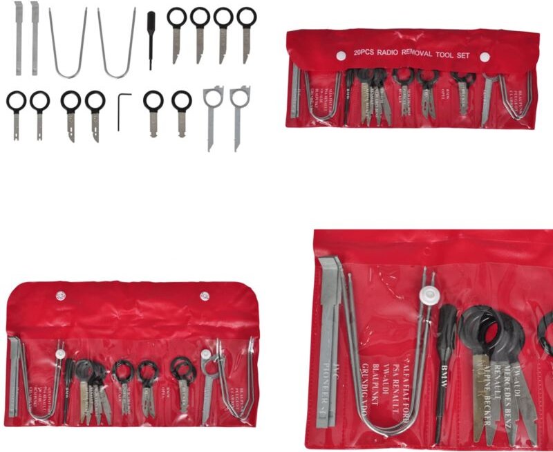 Vidaxl - Autoradio-Ausbauwerkzeug-Set - Auto Werkzeug - Radioservicezubehör - Autoradiosausbausatz - Car Audio Tools - W...