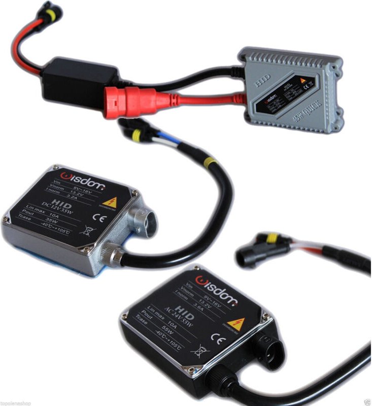 Trade Shop Traesio - Trade Shop - schlanke steuereinheit für bi-xenon xeno hid scheinwerfer lampen auto lkw 55W ac 24V -