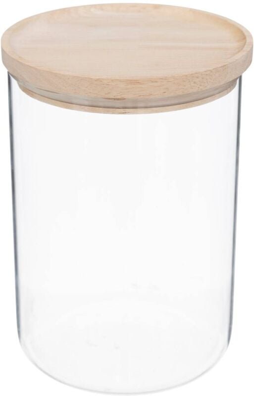5five Simply Smart - Einmachglas hermet 1,6l aus glas mit hermetischem deckel aus gummibaumholz - 5five