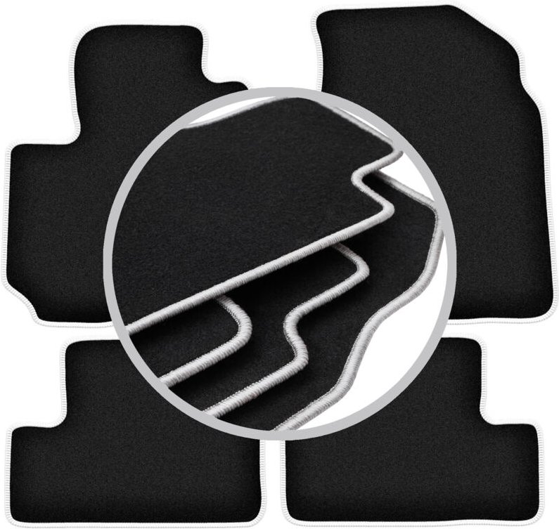 CARLUX-SILVER Autofußmatten für: Toyota RAV4 II FL 5-Türer (2003-2005)