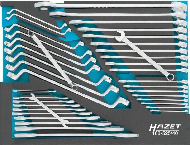 Schraubenschlüssel Satz, Außen-Sechskant Profil, Außen-Doppel-Sechskant-Tractionsprofil, 6 - 36, Anzahl Werkzeuge: 40 - ...