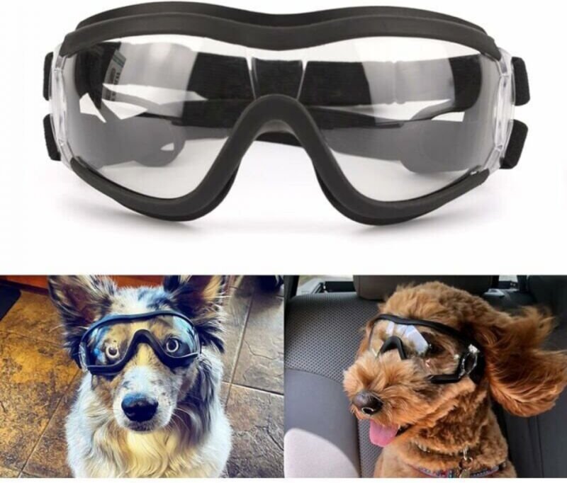 Hundebrille, Haustier-Sonnenbrille, Augenschutz, wasserdicht, winddicht, für große und mittelgroße Hunde