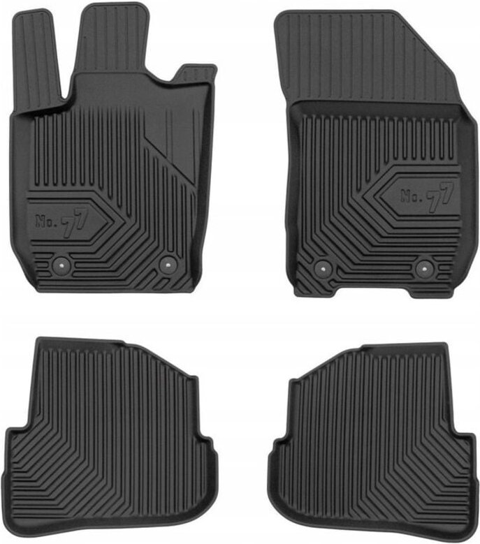 Gummimatten Audi A1 8x 2010-2018 Durch 77