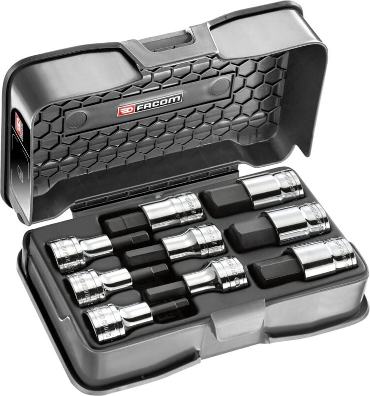 Schraubendreheinsaetze 1/2 Zoll 6-Kant 9-teilig - Facom