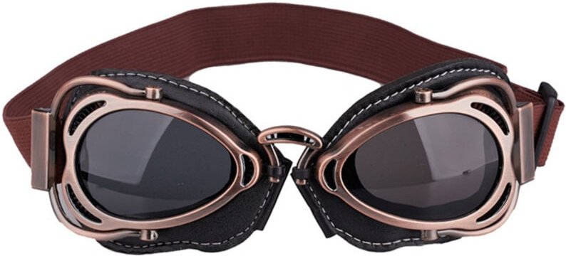 Retro Motorrad-Reitbrille, Augenschutz, winddicht, sanddicht, winddicht, bogenförmige Outdoor-Sportbrille