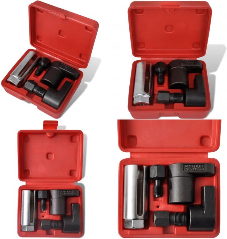 Vidaxl - Sauerstoff-Sensor & Gewindestrehler Set 5 Stück mit Box - Sauerstoff Sensor - Lambda Sonde - Gewindendreher - A...