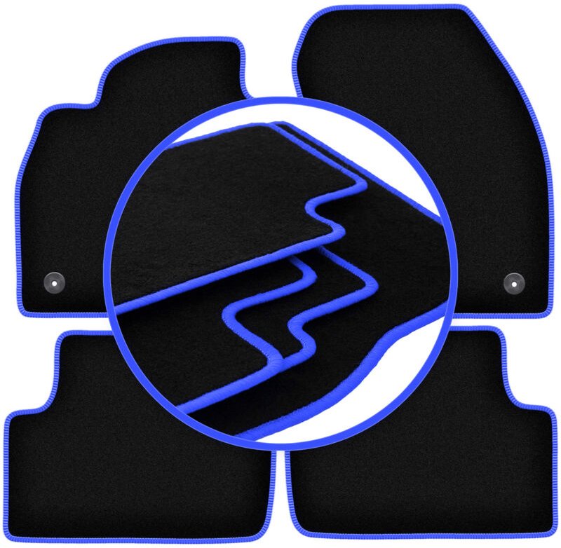 CARLUX-BLUE Autofußmatten für: Volkswagen T-Cross Crossover (2019-)