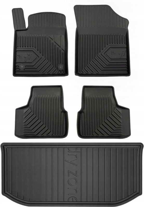 SET 77 Fußmatten und Fußmatten SEAT Mii Hatchback 2011-2019 d