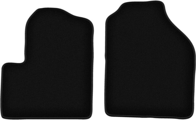 BASIC schwarze Veloursmatten für: Ford Transit Connect Kombivan (2003-2012)