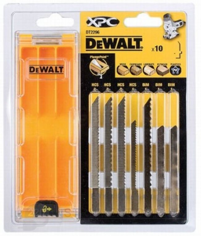 XPC-Klingenset mit 10 Klingen - Aufbewahrungsbox - DT2296 - Dewalt